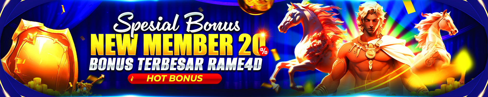 Bonus new member slot 20%